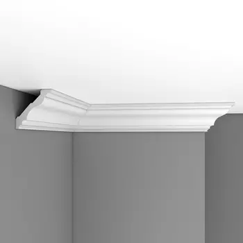 Плинтус потолочный гладкий DECOMASTER 96684 (78*74*2400мм)