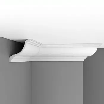 Плинтус потолочный гладкий DECOMASTER 96695 (180*180*2400мм)