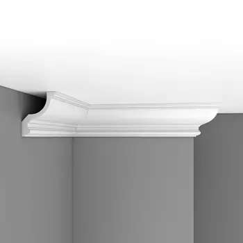 Плинтус потолочный гладкий DECOMASTER 96901 (150*120*2400мм)