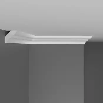 Плинтус потолочный гладкий DECOMASTER D008ДМ (28*26*2000мм)