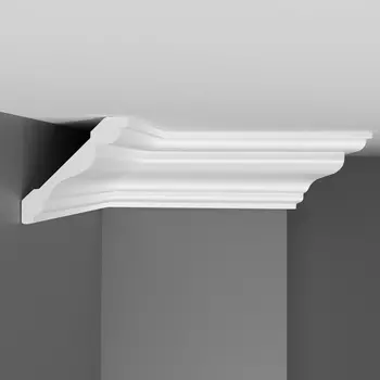 Плинтус потолочный гладкий DECOMASTER D154ДМ (77*77*2000 мм)