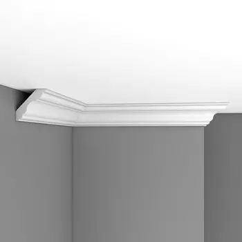 Плинтус потолочный гладкий DECOMASTER DP-337 (60*62*2400мм)