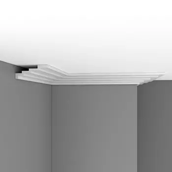 Плинтус потолочный гладкий DECOMASTER DP-375 (65*158*2400мм)