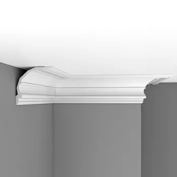 Плинтус потолочный гладкий DECOMASTER DP-40 (175*172*2400мм)