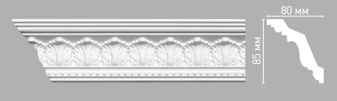 Плинтус потолочный с рисунком DECOMASTER 95024 (85х80х2400мм)