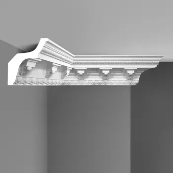 Плинтус потолочный с рисунком DECOMASTER 95308 (130*140*2400мм)