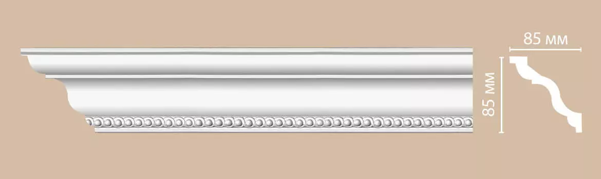 Плинтус потолочный с рисунком DECOMASTER 95684 (85*85*2400мм)