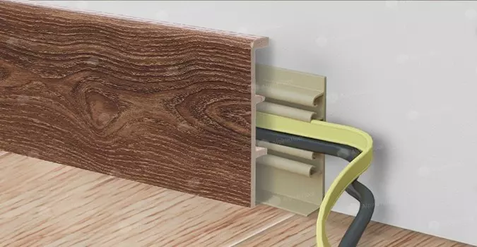 Плинтус Rico Concept 80 Дуб миндальный