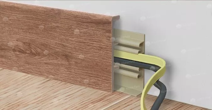 Плинтус Rico Concept 80 Кедр бурбон