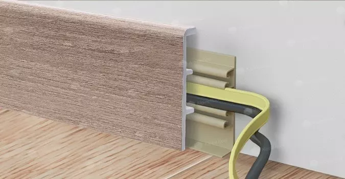 Плинтус Rico Concept 80 Вишня гамильтон