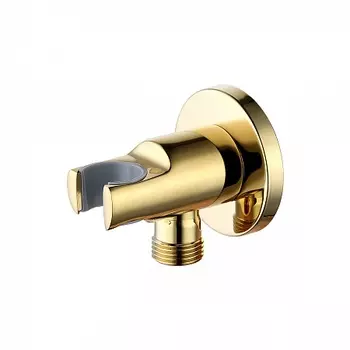 Подключение для душевого шланга с креплением для лейки Lemark LM4785G для LM4719G, золото