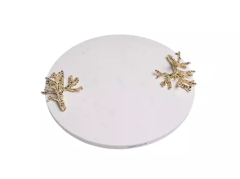 Поднос мраморный