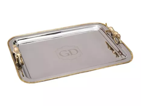 Поднос прямоугольный Леопарды