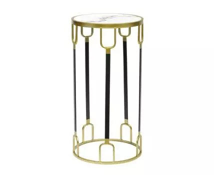 Подставка интерьерная (золотистый, белый, 33,00)