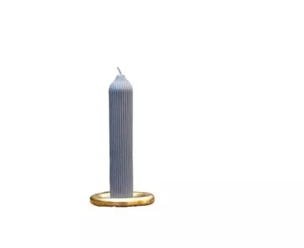 Подсвечник круглый с титановым покрытием Edge