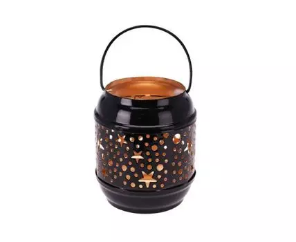 Подсвечник Stars black&gold (Черный, 7,5)