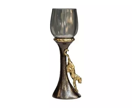 Подсвечник Ягуар (золотистый, 13)