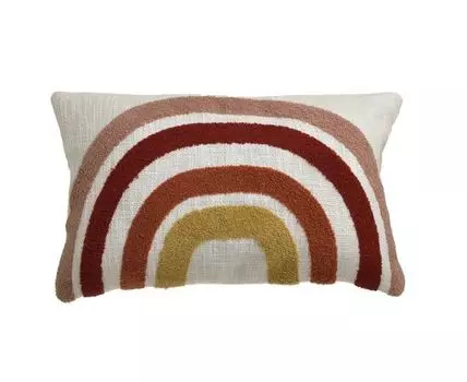 Подушка (белый, красный, 30)