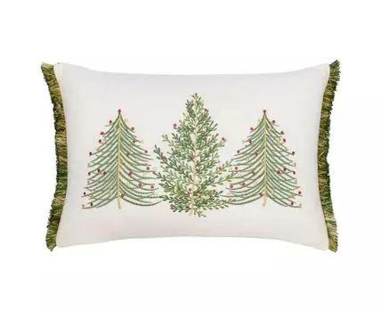 Подушка декоративная с вышивкой Christmas tree