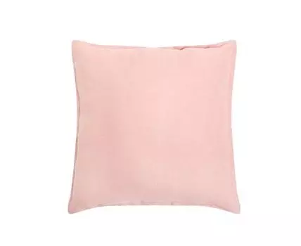 Подушка из розового льна 40 х 40 см (Розовый, 40)