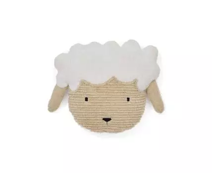 Подушка декоративная Milu бежевая в форме овцы хлопковая 40 см