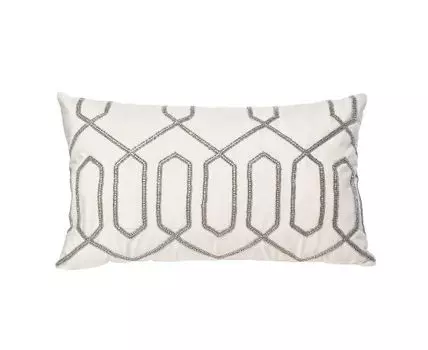 Подушка с бисером Геометрия Garda Decor