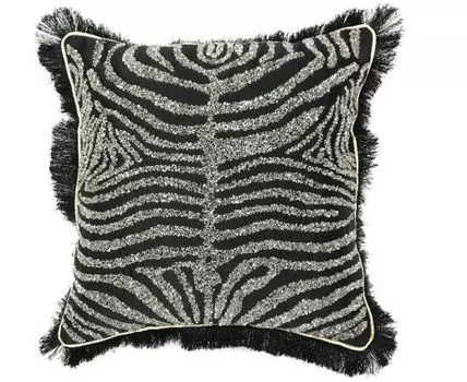 Подушка с бисером Зебра Garda Decor