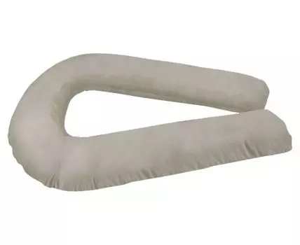 Подушка U-образная (23 см, 110, Холлофайбер, Для беременных, Серый, 60)