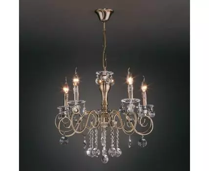 Подвесная люстра 10104/5 античная бронза