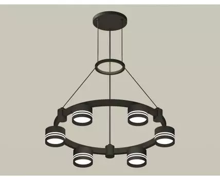 Подвесная люстра Ambrella light с акрилом Techno Ring Traditional DIY