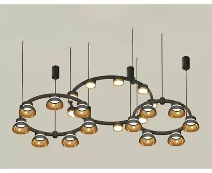 Подвесная люстра Ambrella light Techno Ring с акрилом Traditional DIY