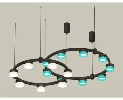 Подвесная люстра Ambrella light Techno Ring с композитным хрусталем Traditional DIY