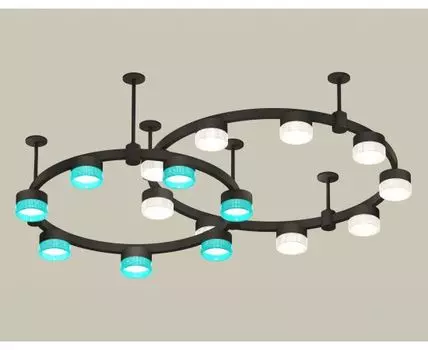 Подвесная люстра Ambrella light Techno Ring с композитным хрусталем Traditional DIY