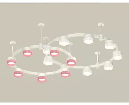 Подвесная люстра Ambrella light Techno Ring с композитным хрусталем Traditional DIY