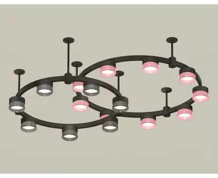 Подвесная люстра Ambrella light Techno Ring с композитным хрусталем Traditional DIY