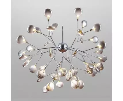 Подвесная люстра Bogate s Lamella 555 хром / дымчатый