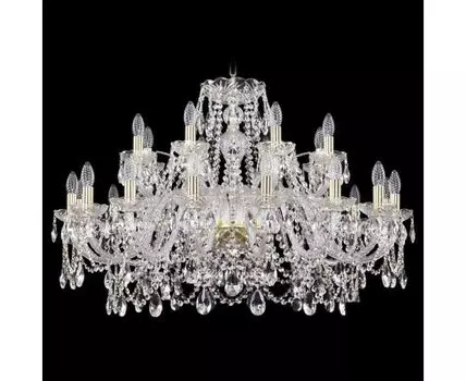 Подвесная люстра Bohemia Ivele Crystal 1411 1411/16+8/360/G
