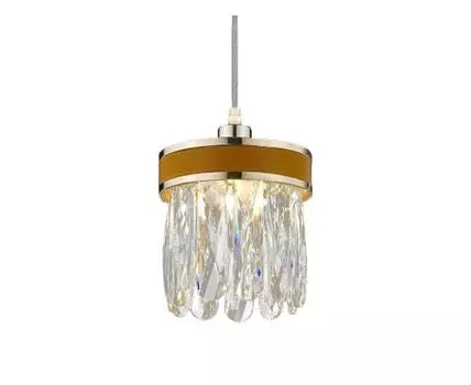 Подвесная люстра CLARISSA (золотистый, светло-коричневый)