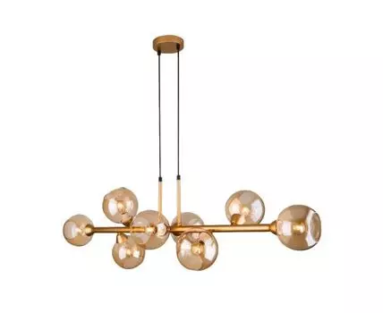 Подвесная люстра Eurosvet Roger 70113/8 (янтарь, 33)