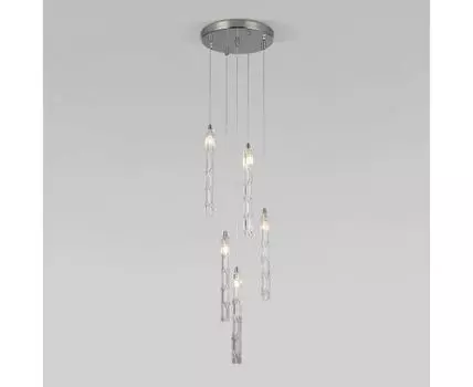 Подвесная люстра Eurosvet со стеклянными плафонами Lynn