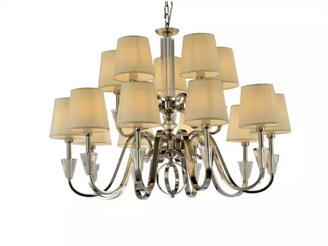 Подвесная люстра iLamp Alesti P2424-10+5 Nickel