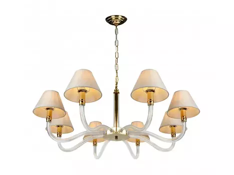 Подвесная люстра iLamp Amber YT2043-8 Золото+кофе