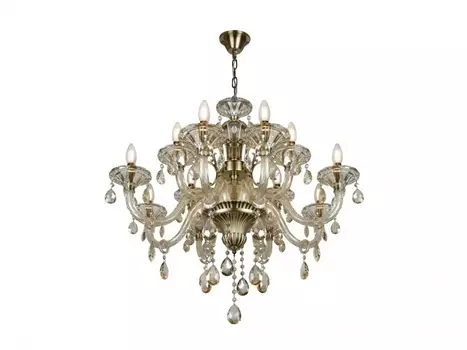 Подвесная люстра iLamp Asia 61079-8+4 Бронзовая