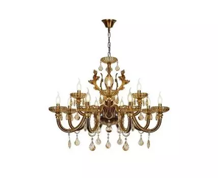Подвесная люстра iLamp Asia 81069-8+4 Бронзовая (бронзовый)