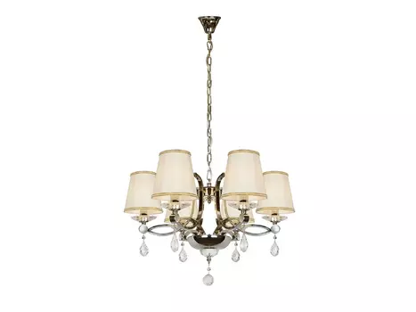 Подвесная люстра iLamp Cento P7505-6 Никель+белый