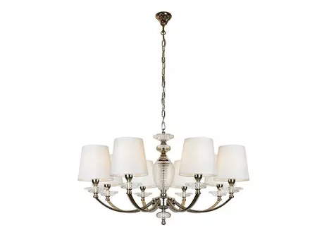 Подвесная люстра iLamp Hilarious P9397-8 Никель+белый