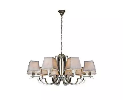 Подвесная люстра iLamp Hilton 6943-10 Хром+серый