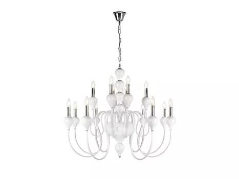 Подвесная люстра iLamp Lady 88003-10+5 Белая