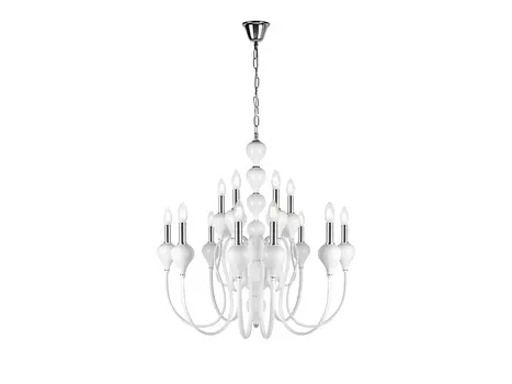 Подвесная люстра iLamp Lady 88003-8+4 Белая