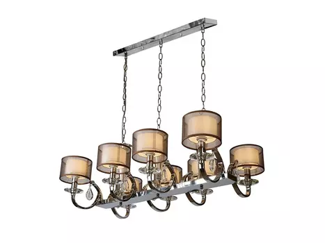 Подвесная люстра iLamp Mario RM16001/8P Хром